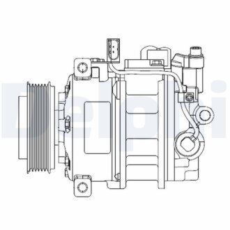 VW компресор кондиціонера T5 2.0TDI 09- Delphi CS20522 (фото 1)