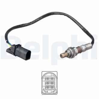 VW Лямбда-зонд POLO V 1.4/1.6 09-, JEEP RENEGADE Джип 1.6/2.0 14- Delphi ES21149-12B1