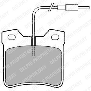 DB гальмівні колодки задн.Vito, Peugeot 605 сист.ATE Delphi LP667