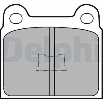 VW гальмівні колодки передн.Golf,Polo,Passat,Audi 80 Delphi LP76