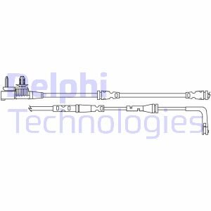 JAGUAR датчик зносу гальм. колод. передній F-PACE 2.0 15-, LAND ROVER Delphi LZ0315