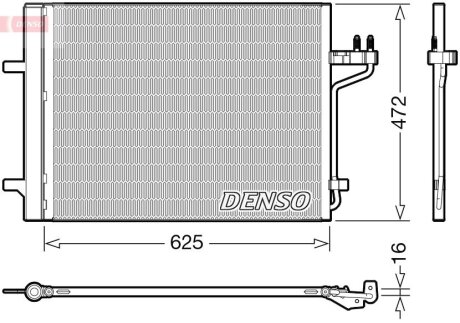 Конденсер кондиціонера DENSO DCN10047 (фото 1)