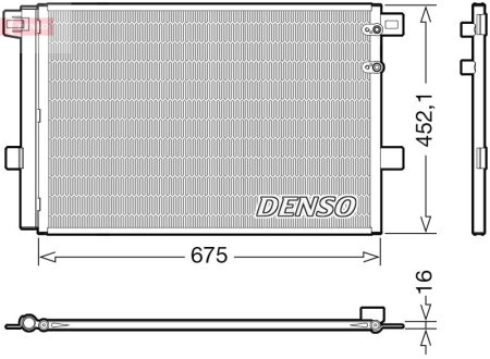 Конденсер кондиціонера DENSO DCN32065 (фото 1)