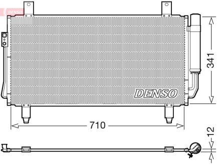 Конденсер кондиціонера DENSO DCN45006