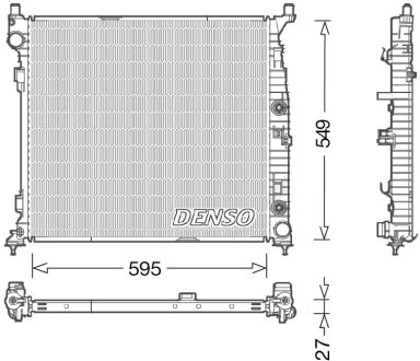 Радіатор DENSO DRM17055 (фото 1)