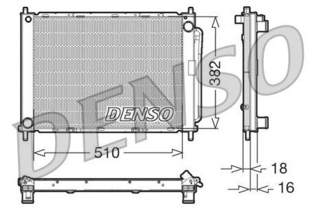 Радіатор охолоджування DENSO DRM23100 (фото 1)