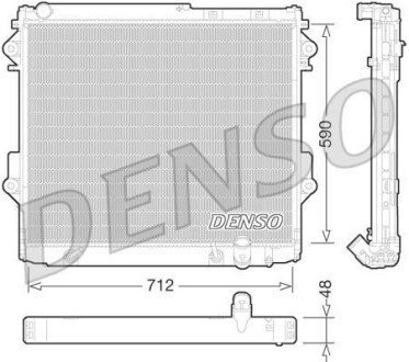 Радіатор охолоджування DENSO DRM50075 (фото 1)