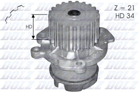 Помпа водяна DOLZ L124