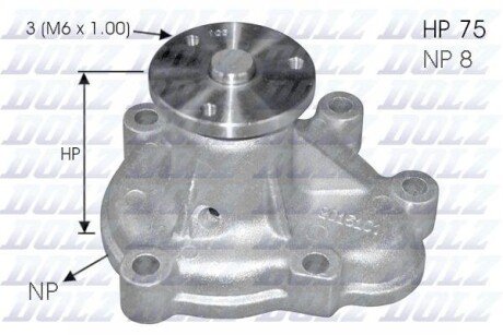 Насос системи охолодження DOLZ O-144