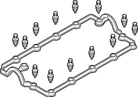 Прокладка кришки клапанів (комплект) ELRING 726.290
