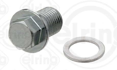 NISSAN Пробка оливного піддона + шайба PIXO (UA0) 1.0 09-, SUZUKI, OPEL, FIAT ELRING 878.940