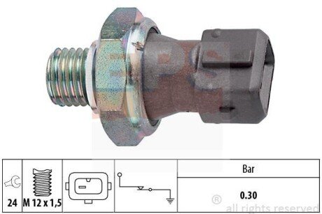 BMW датчик двління мастила 1 E81/87,3 E30/36/46/90/F30,4,5 E28/34/39/60/F10,6,7,X1/3/5/6 EPS 1.800.071