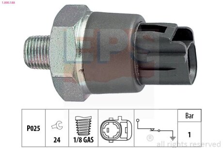 MITSUBISHI датчик тиску мастила Outlander 3,0 08-, Pajero 3,8 06-,Mazda 2/3/6,CX-5 11- EPS 1.800.188