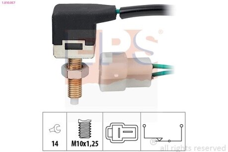 MITSUBISHI вимикач STOP-сигналів Hyunda Coupe Lantra,Pony,Sonata,Kia EPS 1.810.057