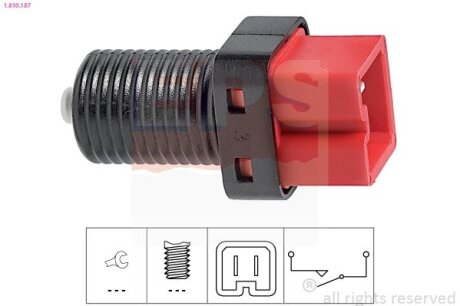 CITROEN вимикач STOP-сигналів C3/C5, Peugeot 206/307/607 EPS 1.810.187