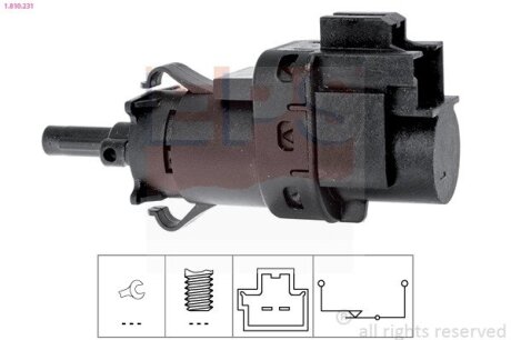 FORD вимикач STOP-сигналів C-Max, Focus, Mondeo, S-Max.,Mazda 2/3,Volvo EPS 1.810.231