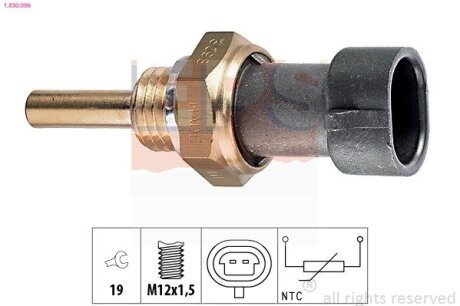 OPEL датчик температури води Antara,Astra G/J,Corsa,Insignia,Vectra B/C,Chevrolet Aveo,Captiva,Cruze,Lacetti,Daewoo Lanos,Nexia EPS 1.830.098