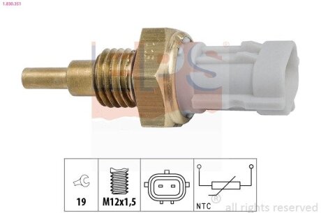 SUZUKI датчик температури мастила SX4 EPS 1.830.351