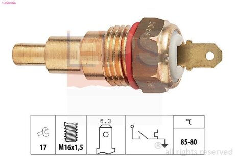 MITSUBISHI температурний датчик включення вентилятора радіатора Lancer,Colt 84- EPS 1.850.068