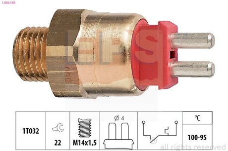 DB датчик вентилятора M103/OM601 (100-95&quot;С) EPS 1.850.169