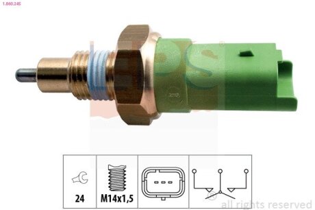 RENAULT вимикач світла заднього ходу Logan,Kangoo,X-Trail,Trafic II,Vivaro EPS 1.860.245
