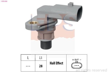 Датчик положення р.вала COMBO 1.6CDTI 12- EPS 1.953.626