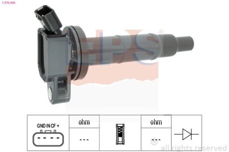 TOYOTA котушка запалювання Avensis Verso,Camry,Rav 4 II 2.0/2.4 01- EPS 1.970.466