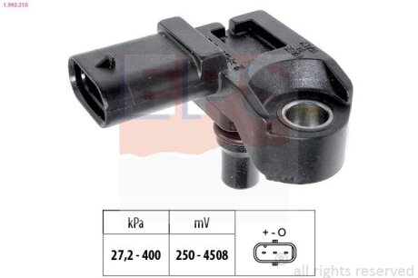 BMW датчик тиск.наддуву E81/E90/F10/F15/F20/F30 1,5-3,0d EPS 1.993.210