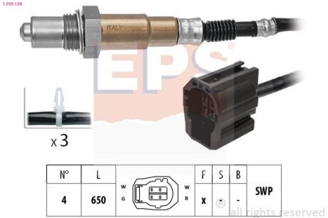 MAZDA Лямбда-зонд 3 (BK) 1.3 (BK14) 03-09 EPS 1.998.139