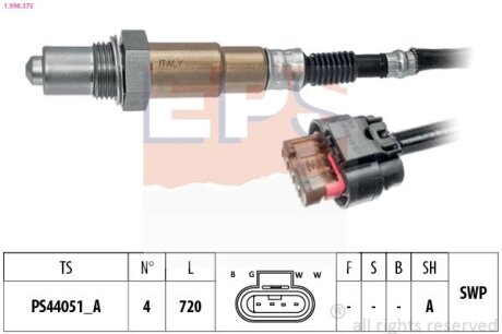 FORD Лямбда-зонд C-MAX 1.5 15-, KUGA 1.5 16- EPS 1.998.375