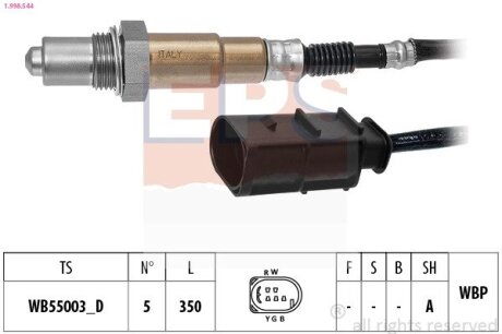 DB Лямбда-зонд G-CLASS (W463) G 350 CDI 11-15, M-CLASS (W164) ML 280 CDI 4-matic 05-09 EPS 1.998.544