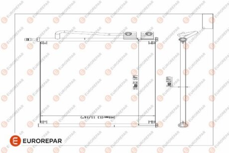 8418991000 РАД?АТОР КОНДИЦ?ОНЕРА EUROREPAR 1609634480 (фото 1)