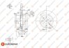 Диск гальмівний передній (к-т 2шт) CITROEN BERLINGO, BERLINGO/MINIVAN, C2, C2 ENTERPRISE, C3 I, C3 II, C4 CACTUS, C-ELYSEE PEUGEOT 301, PARTNER, PARTNER/MINIVAN 1.1-Electric 05.96- EUROREPAR 1618890380 (фото 2)