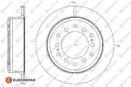 8708309198 ДИСК ГАЛЬМ?ВНИЙ ЗАДН?Й 2ШТ. EUROREPAR 1667865580