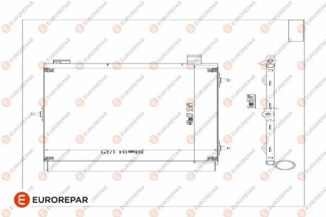 Радіатор кондиціонера EUROREPAR E163362