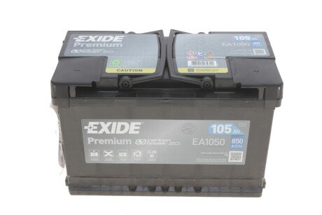 Автомобільний акумулятор Premium 105Ah 850A R+ EXIDE EA1050