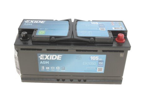 Акумулятор EXIDE EK1050 (фото 1)