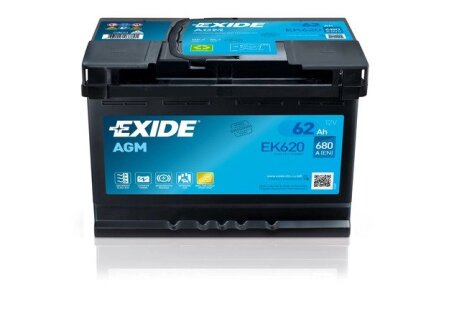 Стартерна батарея (акумулятор) EXIDE EK620