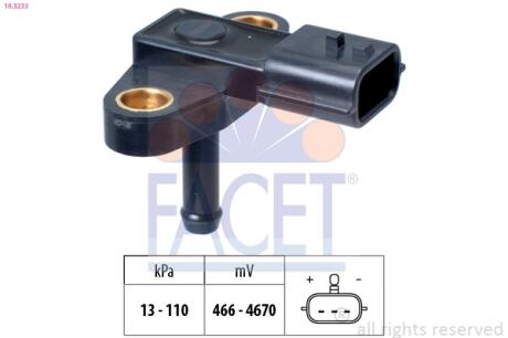 Датчик тиску повітря FACET 10.3233