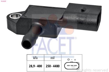 Датчик тиску повітря FACET 10.3327