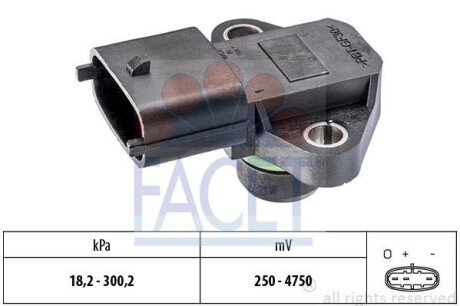 Датчик абсолютного тиску (Manifold Air Pressure Sensor, MAP sensor) FACET 10.3345