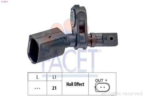 Датчик швидкості FACET 21.0011