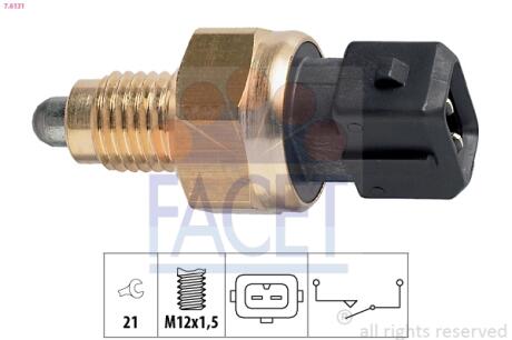 Перемикач заднього ходу автомобіля FACET 7.6131