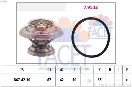 Термостат FACET 7.8280