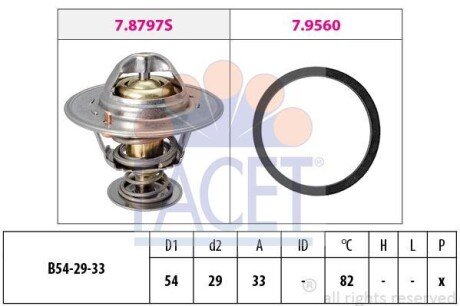 Термостат FACET 7.8797