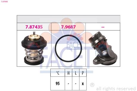 Термостат FACET 7.8799K
