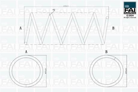 DB пружина передня L= 429mm C-CLASS (W203) 00- FAI FPCS170