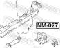 Подушка двигуна ліва mt FEBEST NM027 (фото 2)