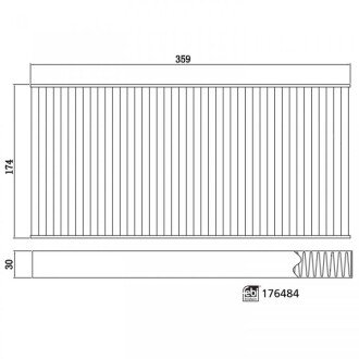 FEBI Фільтр салону вугільний VW ID3/ID4/ID5, AUDI Q4, SKODA Enyaq iV FEBI BILSTEIN 176484