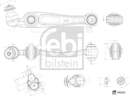 Важіль підвіски FEBI BILSTEIN 186262